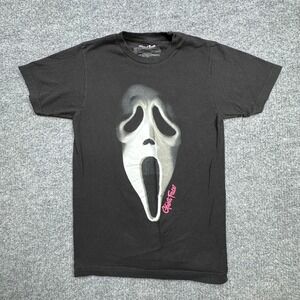 Ghost Face Scream T Shirt Mens S Black Slasher Graphic Halloween Horror Movie